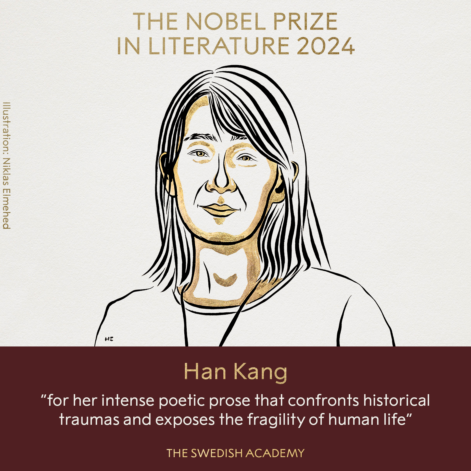 La escritora surcoreana Han Kang gana el Premio Nobel de Literatura